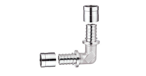 Conexões de tubo Pex de latão forjado PF4004 Válvula de pressão de latão axial