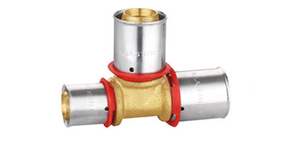 Válvula de bronze folheado a níquel da compressão, compressão que reduz os encaixes PF3008 do T