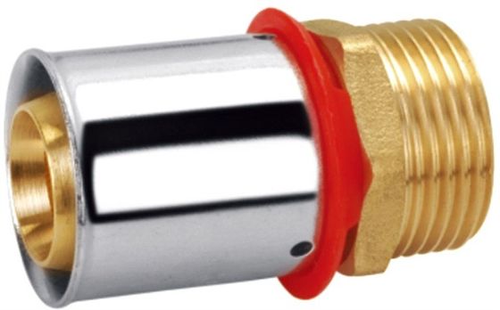 União macho de latão PF3003 Conector reto de compressão