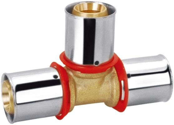 Encaixe de tubo em T rosqueado de latão resistente à corrosão 16x20x20 20x26x26