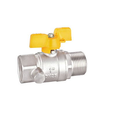 Fabricantes de válvulas de esferas de latão forjado de três quartos de polegada BV1027-MF ISO228/1 roscado