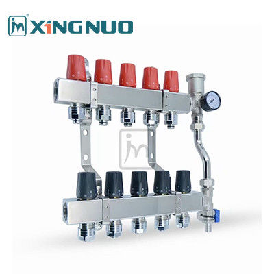 separador de água colector de aço inoxidável Forjado Distribuição de latão colector roscado