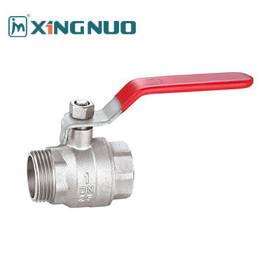 1/2 polegada masculino e feminino válvula de esferas de latão de precisão CNC Machined Válvula de quartel de latão para água / gás