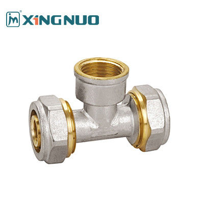 1Mpa Media de Água Brass Elbow Fittings Conexão Feminina PEX Fittings 1/2 3/4 1 polegada Female Thread Tee PEX Compressão