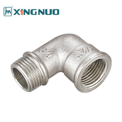 Fittings de compressão de madeira redonda NPT 304 aço inoxidável 90 graus cotovelo, bucha hex, acoplamento, encaixe de tubo de fio