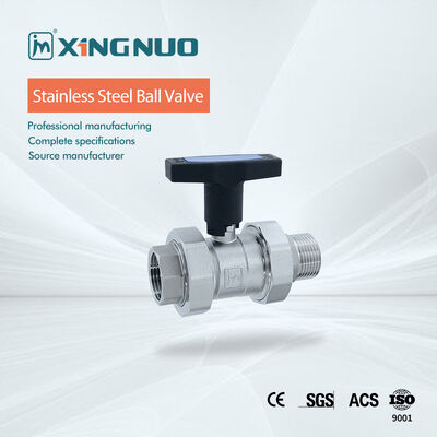 Válvula de Esfera Industrial em Aço Inoxidável com Vedação de PTFE e Design de Esfera Flutuante com Pressão Nominal de até 1000 PSI