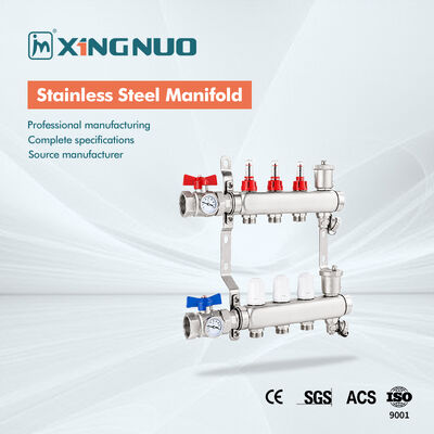 Temperatura normal - 10 a 110 graus Celsius Brass Manifold Resistente à corrosão durável Projetado para distribuição de fluidos